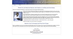 Desktop Screenshot of encalspecialties.com