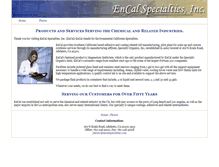 Tablet Screenshot of encalspecialties.com